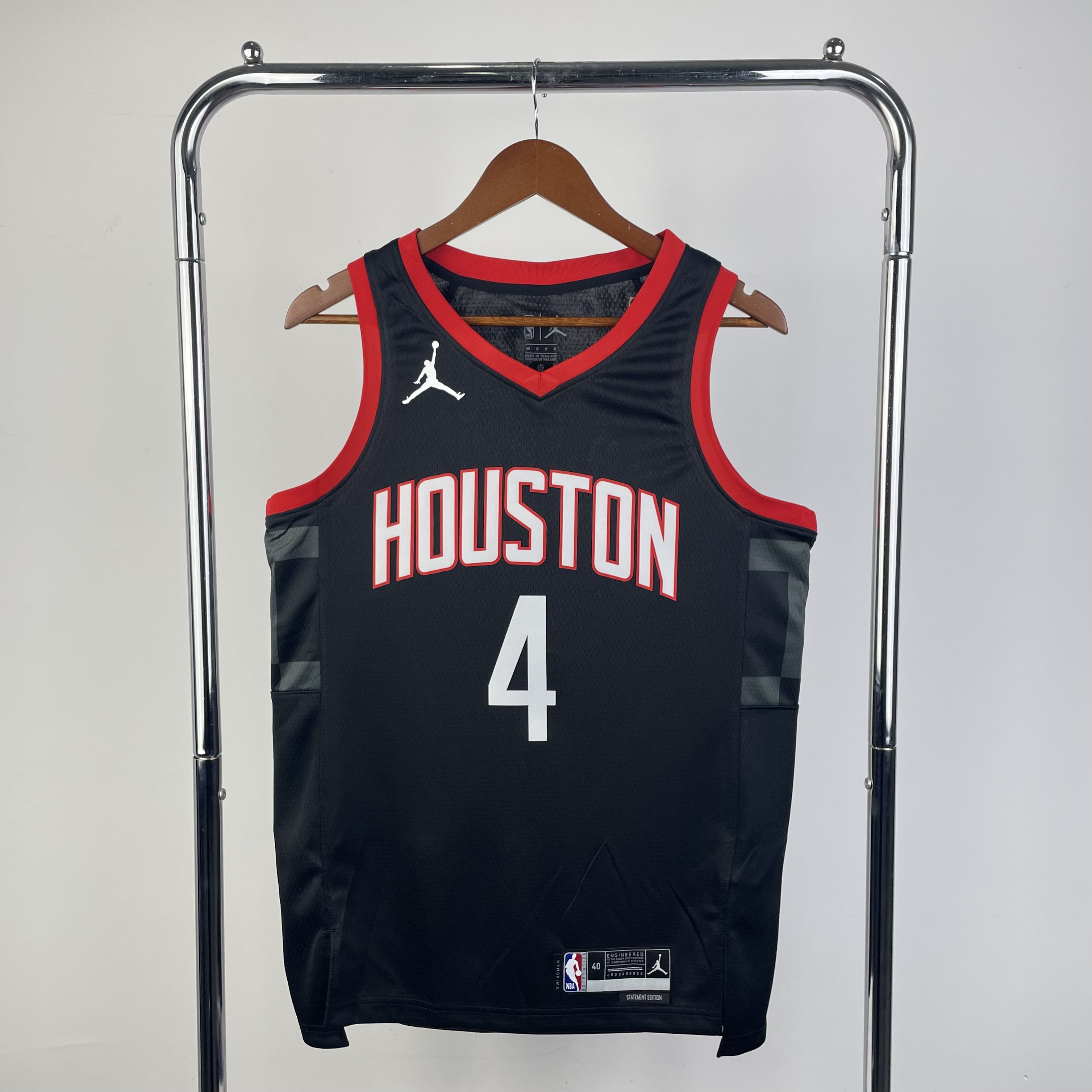 Men Houston Rockets #4 Green Black Season Jordon 2024 NBA Jersey